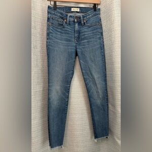 Madewell | 9" High Rise Skinny‎ Crop Jeans Denim Medium Wash | 27